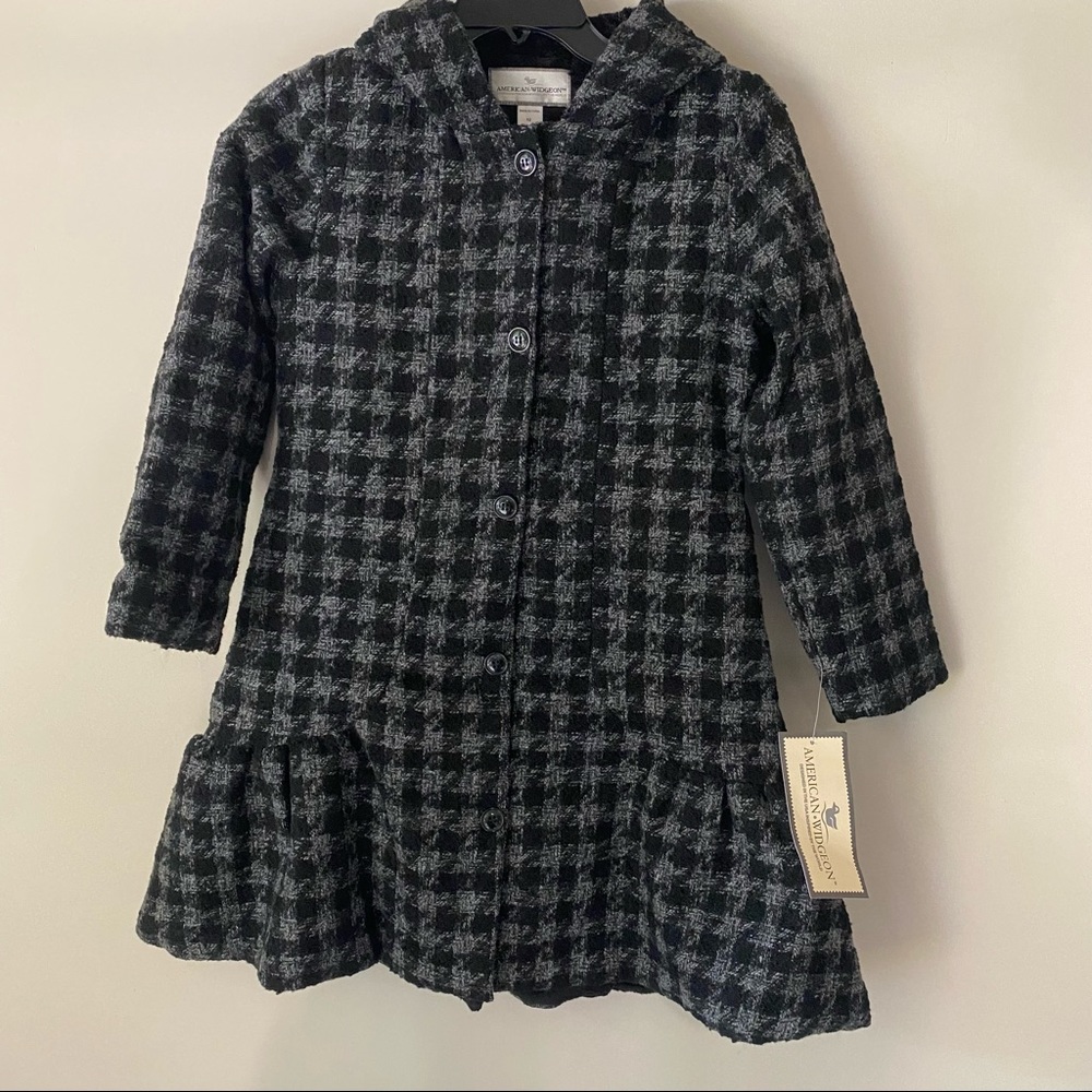 American Widgeon Ruffle Faux Fur Coat Girls Size 12